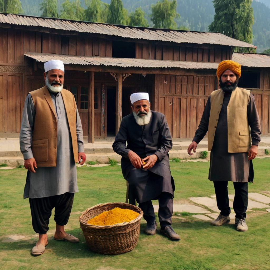 An artisan meticulously handcrafts traditional Kashmiri embroidery, reflecting centuries-old techniques and a rich cultural heritage.